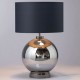 Metro Large Ball Table Lamp Smoke/Dark Grey/Black Nickel