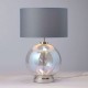Metro Large Ball Table Lamp Iridescent/Mid Grey/Polished Nickel 