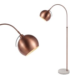 Benson Curved Floor Lamp Copper