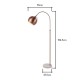 Benson Curved Floor Lamp Copper