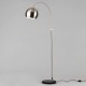 Benson Curved Floor Lamp Satin Nickel