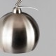 Benson Curved Floor Lamp Satin Nickel