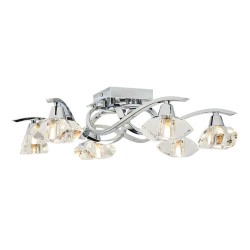 Bella 6 Light Flush Chrome