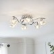 Bella 6 Light Flush Chrome