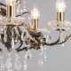 Paisley 5 Light Flush Antique Brass