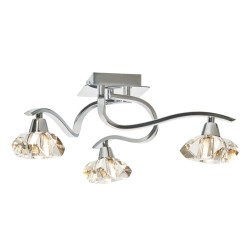 Bella 3 Light Flush Chrome