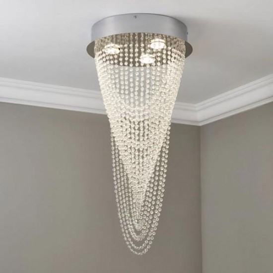 Valerie 3 Light Ceiling Light Chrome