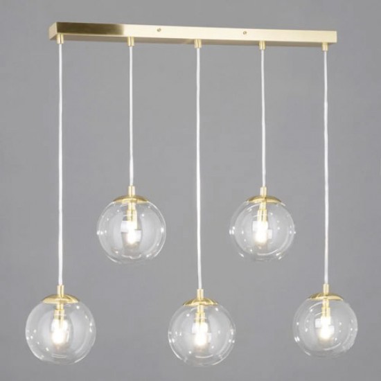 Milton 5 Light Pendant Gold