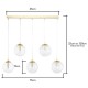 Milton 5 Light Pendant Gold