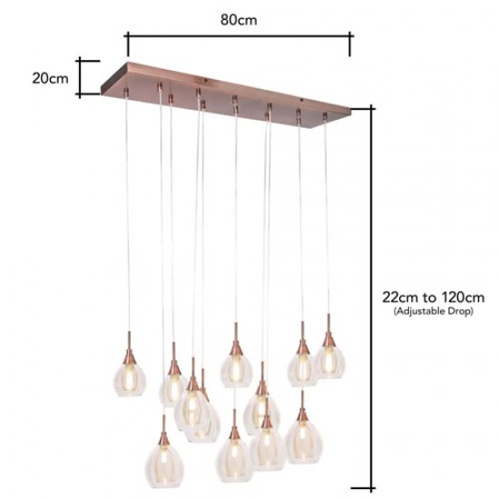 Carmella Diner Pendant Copper