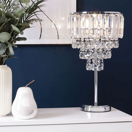 Paladina Table Lamp, Chrome