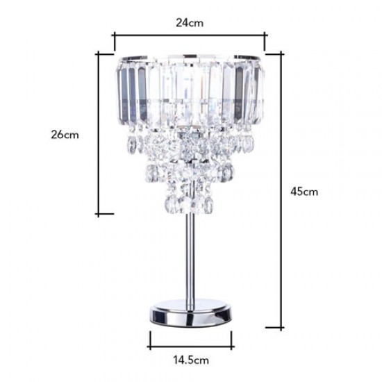 Paladina Table Lamp, Chrome