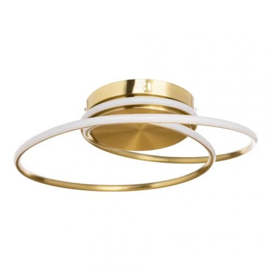 Pei LED Rings Flush Brass