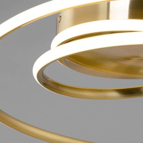 Pei LED Rings Flush Brass