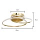 Pei LED Rings Flush Brass