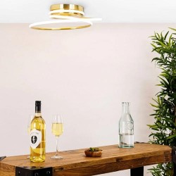 Pei LED Rings Flush Brass