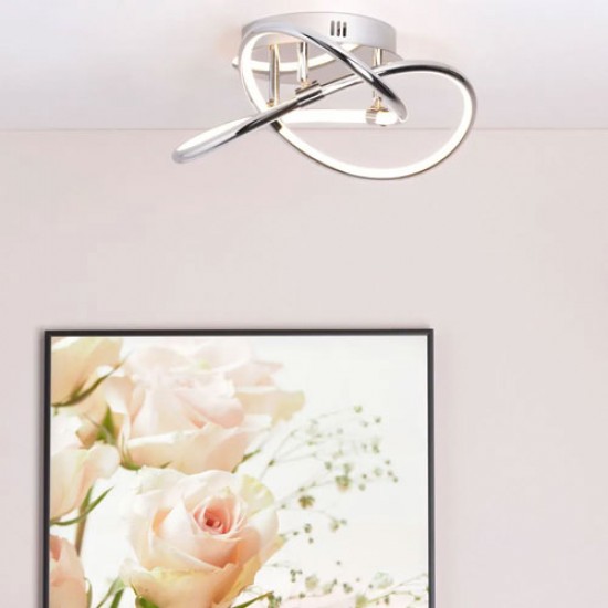 Eero LED Flush Chrome