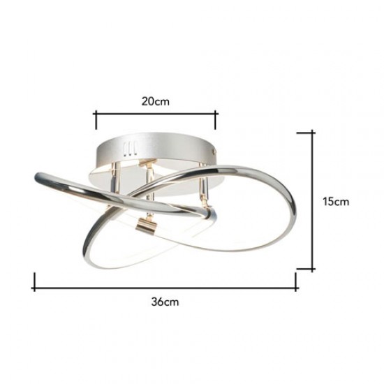 Eero LED Flush Chrome