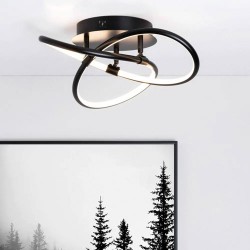 Eero LED Flush Satin Black