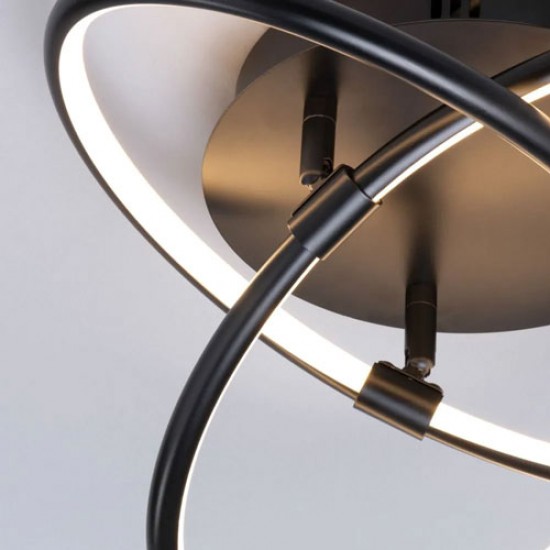 Eero LED Flush Satin Black