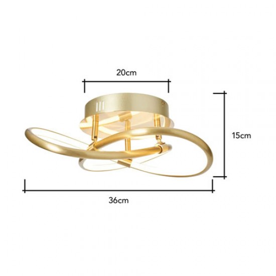 Eero LED Flush Brass