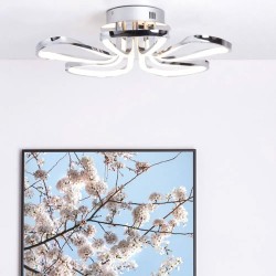 Alvar 5 Petals LED Flush Chrome