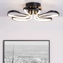 ALvar 5 Petals LED Flush Black