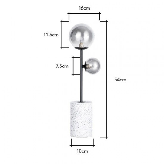 Forella Table Lamp satin Black