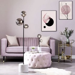 Forella Floor Lamp Satin Black