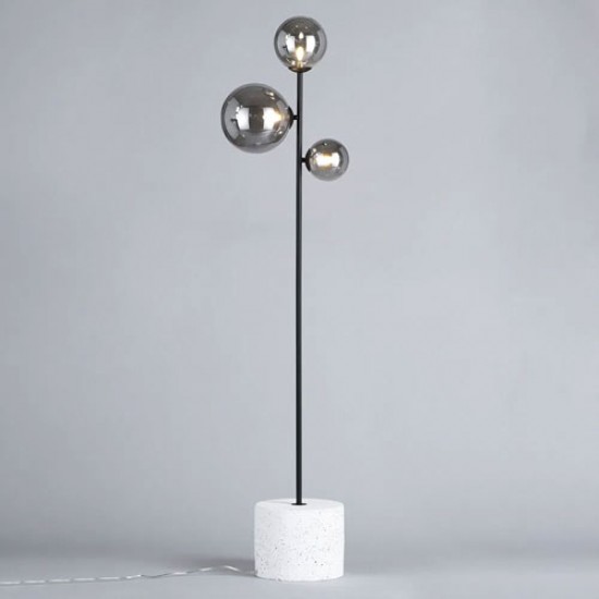Forella Floor Lamp Satin Black