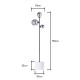 Forella Floor Lamp Satin Black