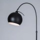 Benson Curved Floor Lamp Satin Black