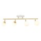 Lott 4 Ball Spotlight Satin Brass