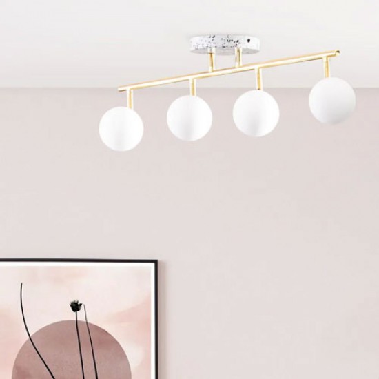 Lott 4 Ball Spotlight Satin Brass