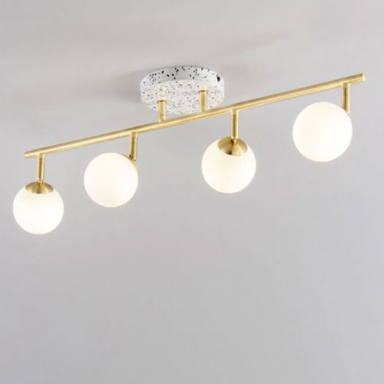 Lott 4 Ball Spotlight Satin Brass