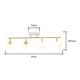 Lott 4 Ball Spotlight Satin Brass