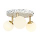 Lott 3 Ball Spotlight Satin Brass