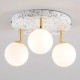 Lott 3 Ball Spotlight Satin Brass