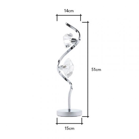 Bella Table Lamp Chrome