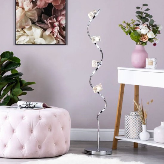Bella Floor Lamp Chrome