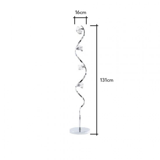 Bella Floor Lamp Chrome