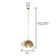 Brookby Palm Pendant Gold