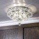 Elsa 40cm Crystal Diamond Flush Chrome