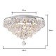 Elsa 40cm Crystal Diamond Flush Chrome