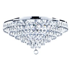 Elsa 55cm Crystal Diamond Flush Chrome