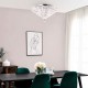 Elsa 55cm Crystal Diamond Flush Chrome