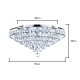 Elsa 55cm Crystal Diamond Flush Chrome