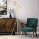 Lincoln Tripod Floor Lamp Satin Brass
