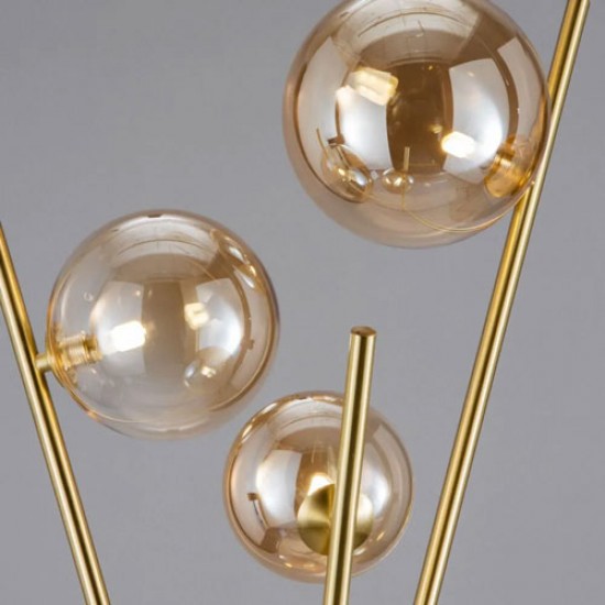 Lincoln Tripod Floor Lamp Satin Brass
