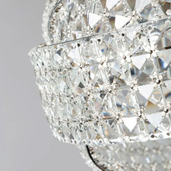 Cypress 5 Light Crystal Rings Pendant
